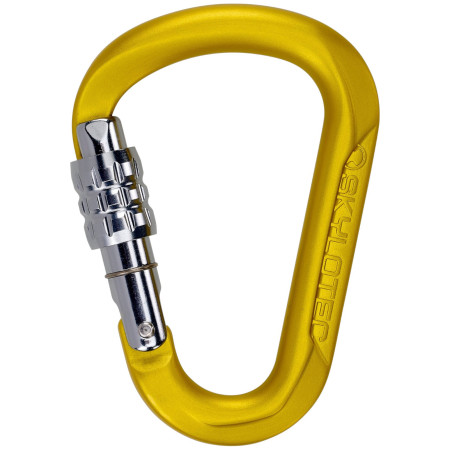 Karabiner Skylotec Tondo SG (screw gate) siva/žuta Mustard/Silver