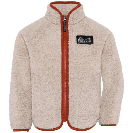 Dječja dukserica Didriksons Gibbs Kids Fullzip 2 Beach Beige/Rust bež Beach Beige/Rust