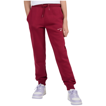Dječja trenerka 4F Trousers Cas F1777 Burgundy boja vina Burgundy