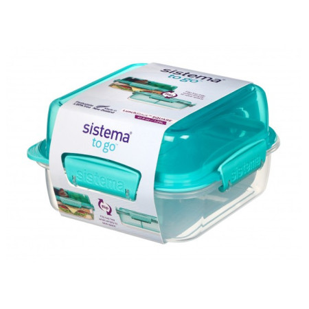Kutija za hranu Sistema Lunch Stack To Go Square 1,24l