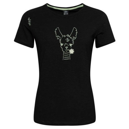 Ženska majica Chillaz Valencia Happy Alpaca crna Black