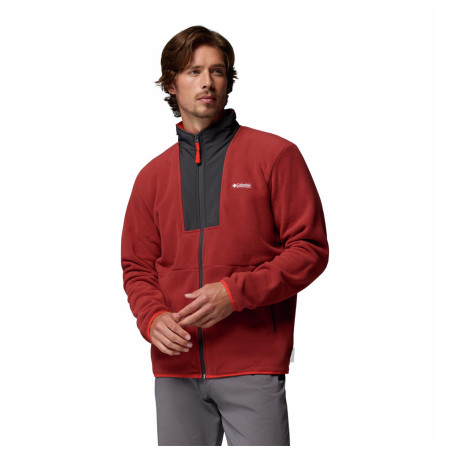 Muška dukserica Columbia Sequoia Grove™ Ii Fz Fleece crvena Red Oxide, Shark