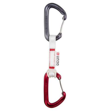 Pakiranje kompleta za penjanje Ocún HAWK QD WIRE BIO-DYN-RING 15 mm 10 cm 6-pack crvena