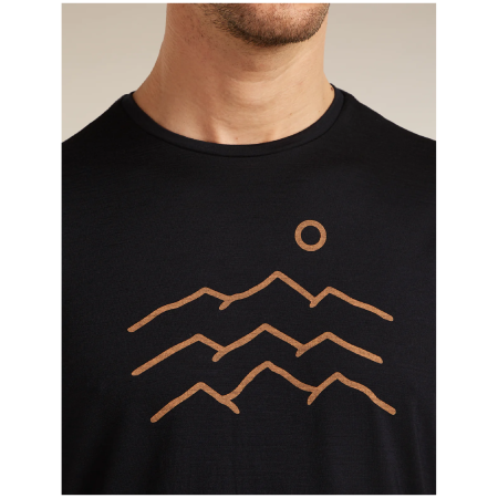 Muške funkcionalne majice Icebreaker Merino Blend 125 Cool-Lite™ Sphere SS Tee Across the Peaks