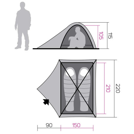 Turistički šator Hannah Tycoon 2 Cool