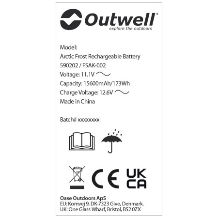 Baterija na punjenje Outwell Arctic Frost Rechargeable Battery