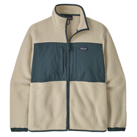 Muška dukserica Patagonia M's Retro Pile Patch Jkt bež/zelena Pelican