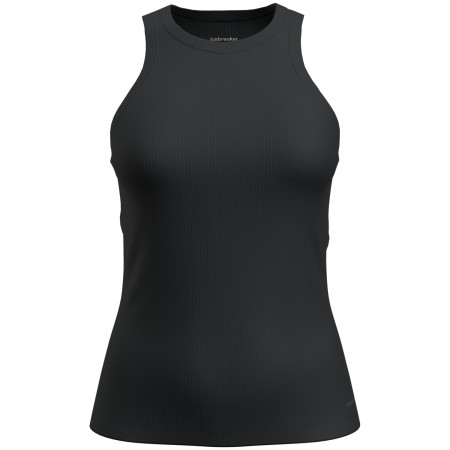 Ženska majica bez rukava Icebreaker W Mer Rib Lotus Tank crna Black