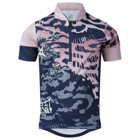 Dječji biciklistički dres Dare 2b Dynamite Jersey Nvy Graffiti plava/ružičasta Nvy Graffiti