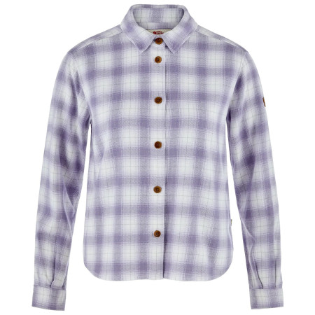 Ženska košulja Fjällräven Övik Boxy Flannel Shirt W bijela/ljubičasta Eggshell-Lavender Mist