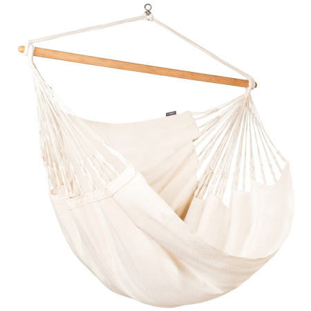 Fotelja za ljuljanje La Siesta Habana Kingsize bijela Latte