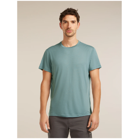 Muške funkcionalne majice Icebreaker Men Merino Blend Core SS Tee svijetlo plava BLUE ASH