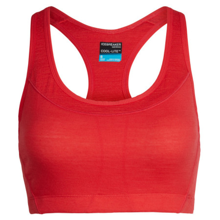 Grudnjak Icebreaker Wmns Meld Zone Sport Bra crvena Ember
