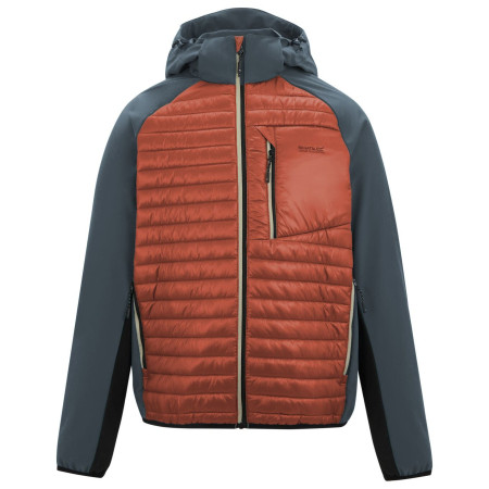 Muška jakna Regatta Pro Hybrid smeđa/siva Brk/DkStm/Bk