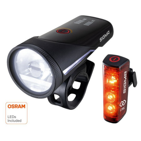 Prednje / zadnje svjetlo Sigma Aura 100 + Blaze Link