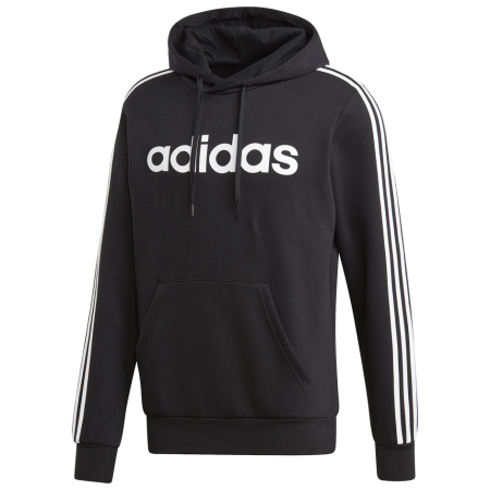 Muška dukserica Adidas E 3S PO FL crna Black/White
