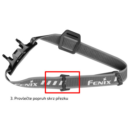 Čeona svjetiljka Fenix Set crnih traka AFH-02 za Fenix čeone svjetiljke