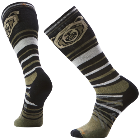 Čarape za skijanje Smartwool Ski Full Cushion Growling Grizzly OTC crna/zelena BLACK