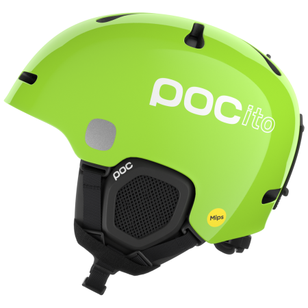 Dječja skijaška kaciga POC POCito Fornix MIPS svijetlo zelena Fluorescent Yellow/Green