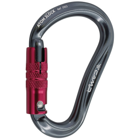 Karabiner Camp Atom 3Lock siva/crna Gun Metal