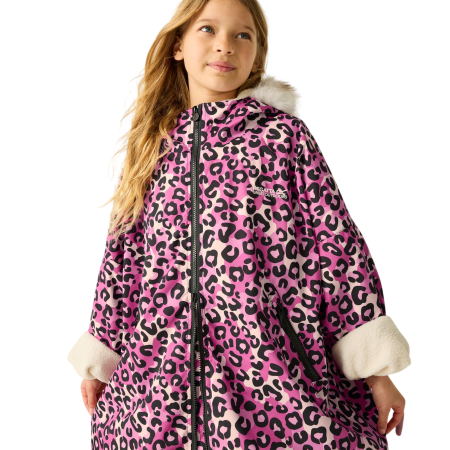 Dječji nepromočivi kaput Regatta Junior Waterproof Changing Robe Pro Pink
