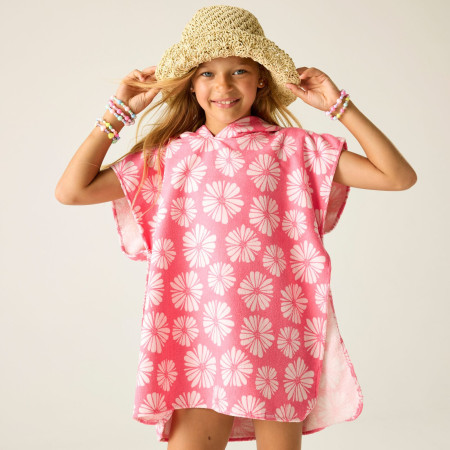 Dječji pončo Regatta Kids Towel Robe PinkHazPetal