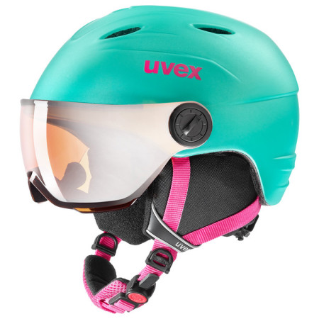 Skijaška kaciga Uvex Junior Visor Pro zelena Mint