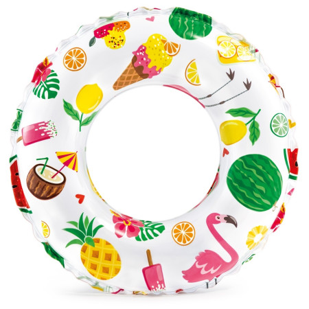 Kolut za plivanje Intex Lively Print Swim Ring 59241NP žuta/zelena NoveltyDelights