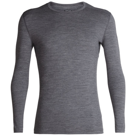 Muška majica Icebreaker Mens 200 Oasis LS Crewe siva GritstoneHthr