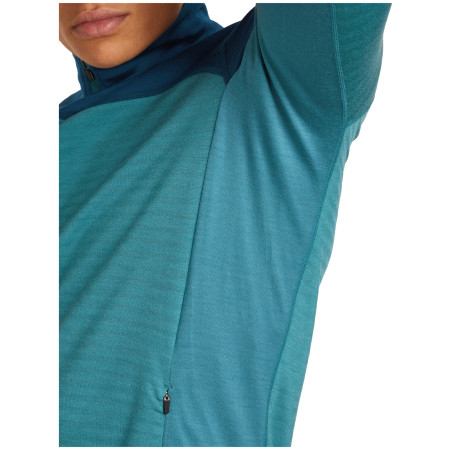 Muške funkcionalne majice dugih rukava Icebreaker Men Merino Blend 300 RealFleece™ Descender LS Zip