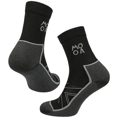 Čarape MOOA Merino Adventure crna Black