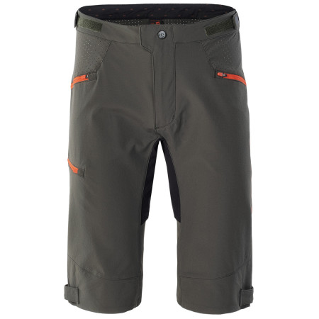 Muški biciklistički šorc Radvik Xray Shorts GTS siva Forest Night/Tangarine Tango