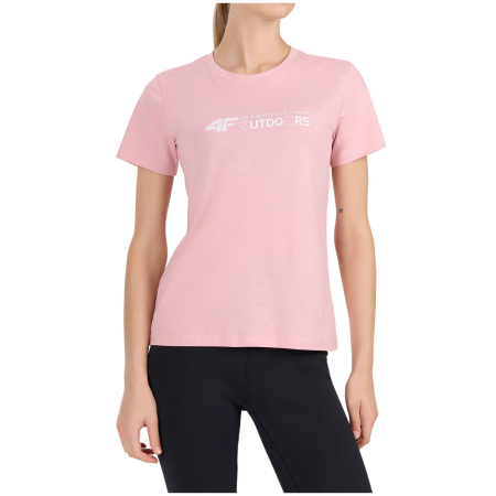 Ženska majica 4F Tshirt F3495 svijetlo ružičasta Light Pink