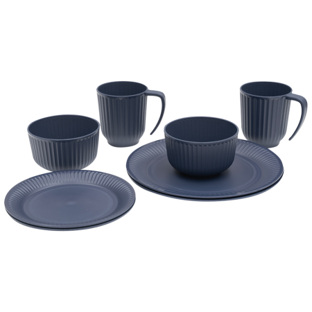 Set posuđa Outwell Delish 2 Person Dinner Set tamno plava Navy Night