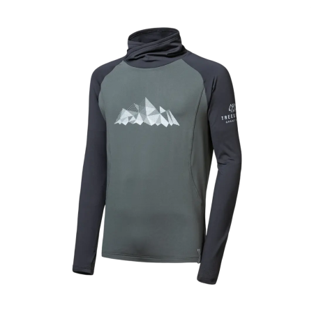 Muške funkcionalne majice dugih rukava Sensor Coolmax Thermo Mountains crna/zelena olive/černá