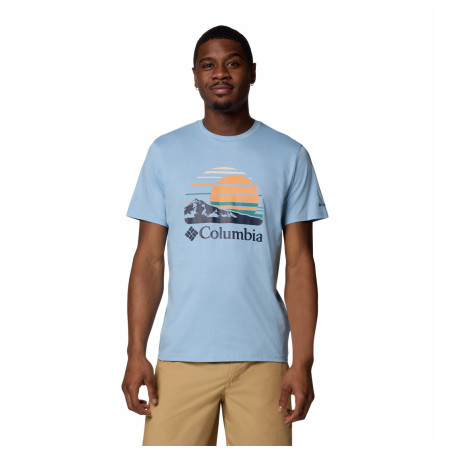 Muška majica Columbia Path Lake™ Graphic Tee II plava / svijetloplava Ripple Blue, Peaceful Perspective