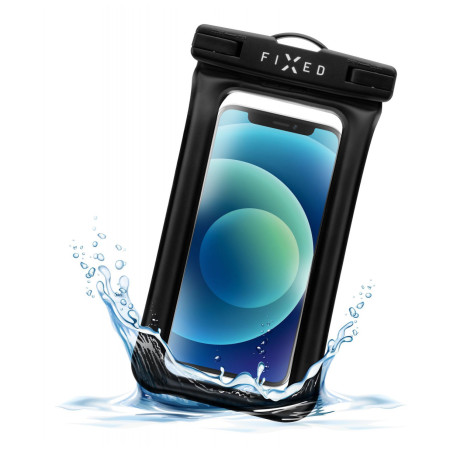 Vodootporna futrola za telefon Fixed Float Edge crna