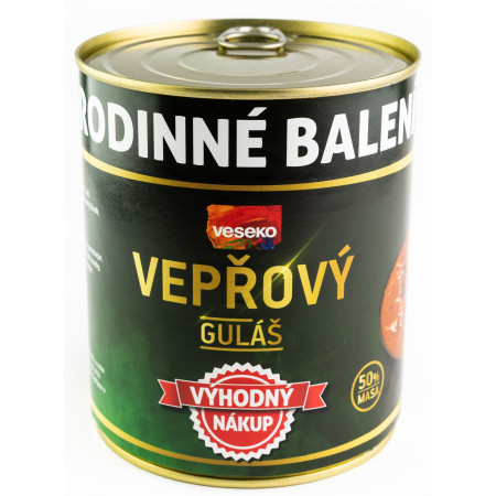 Konzerva VESEKO Svinjski paprikaš 800 gr