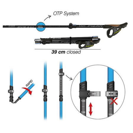 Štapovi za trail trčanje Fizan RFP Trail/NW