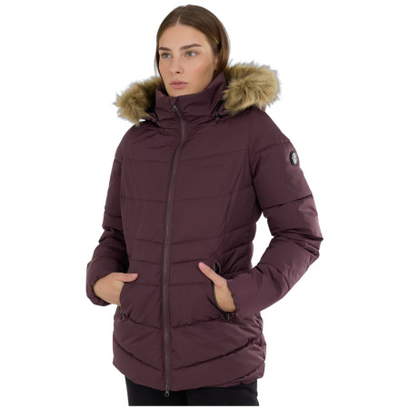 Ženska duga jakna Fundango Prue Padded Jacket ružičasta/ljubičasta light aubergine