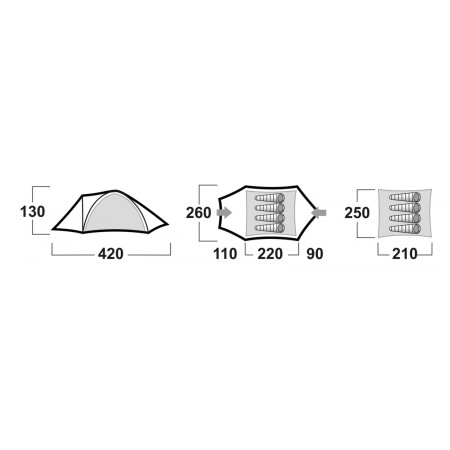 Šator Husky Baron 4