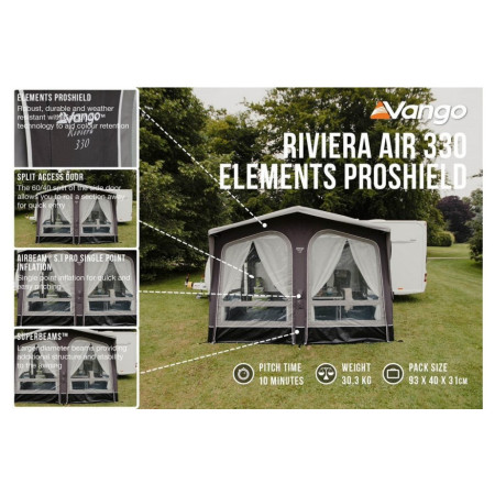 Šator za kamper Vango Riviera Air 330 Elements ProShield
