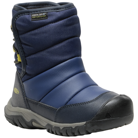 Dječje zimske cipele Keen Puffrider Wp Children tamno plava naval academy/mango mint