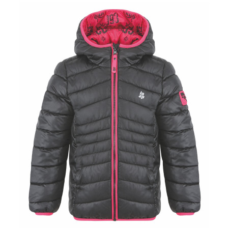 Dječja zimska jakna Loap Intermo crna/ružičasta
