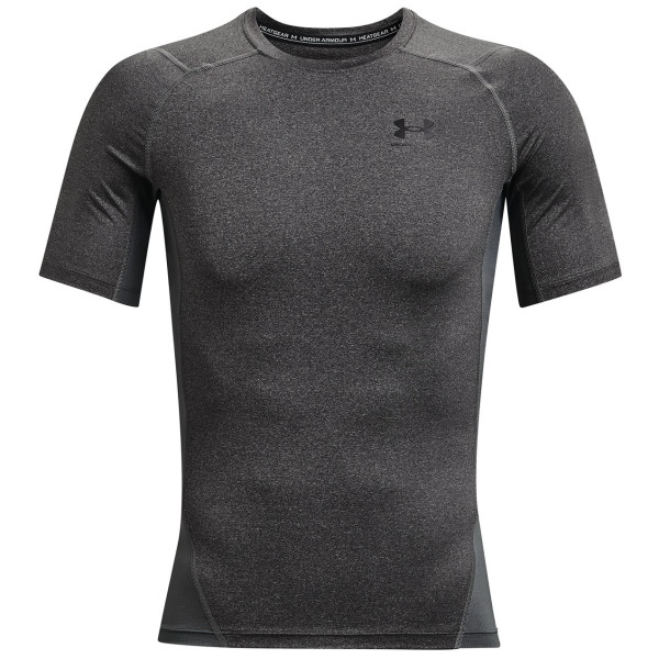 Muške funkcionalne majice Under Armour HG Armour Comp SS tamno siva CarbonHeather/Black