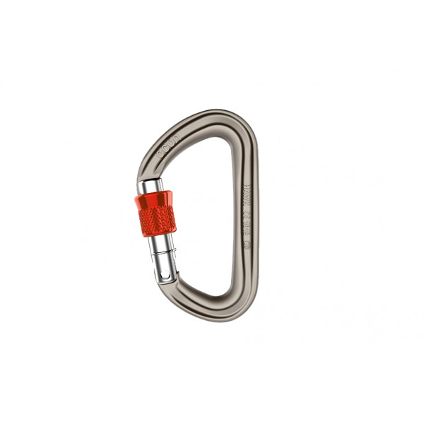 Karabiner Ocún Hawk Screw siva/crvena