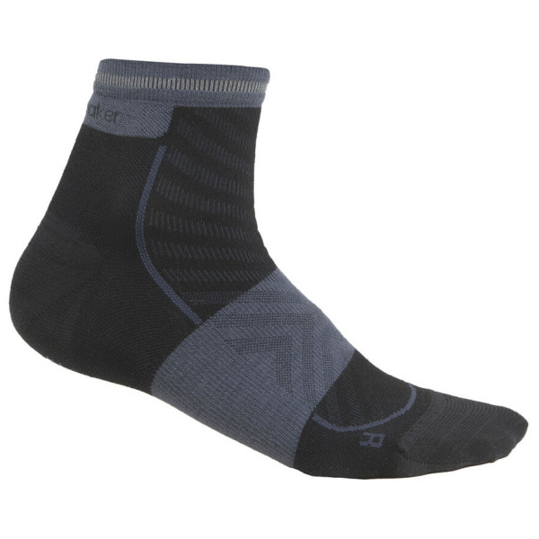 Ženske čarape Icebreaker Women Merino Run+ Ultralight Mini crna Black/Graphite