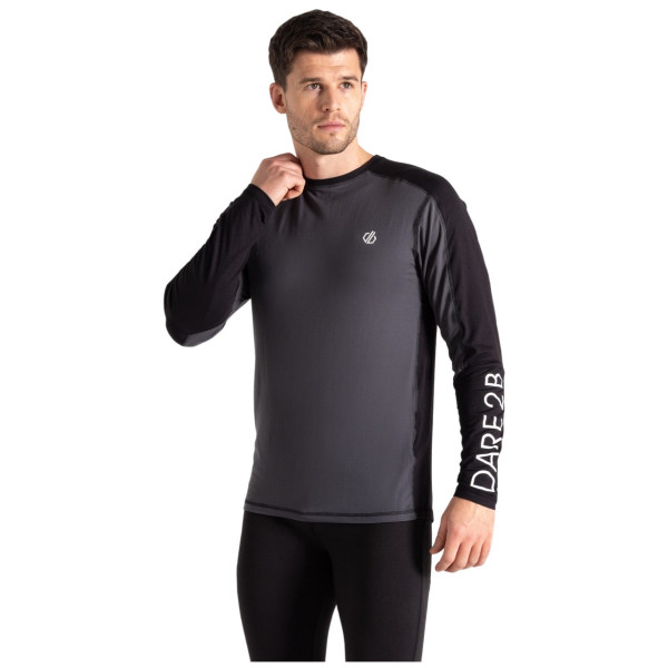 Muške funkcionalne majice Dare 2b Exchange III Baselayer Top crna/siva Black/Ebony