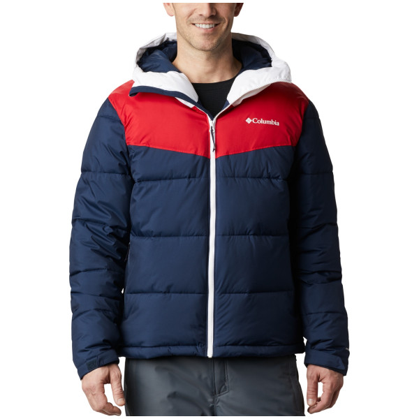 Muška jakna Columbia Iceline Ridge Jacket tamno plava CollegiateNavyMountainRedWhite