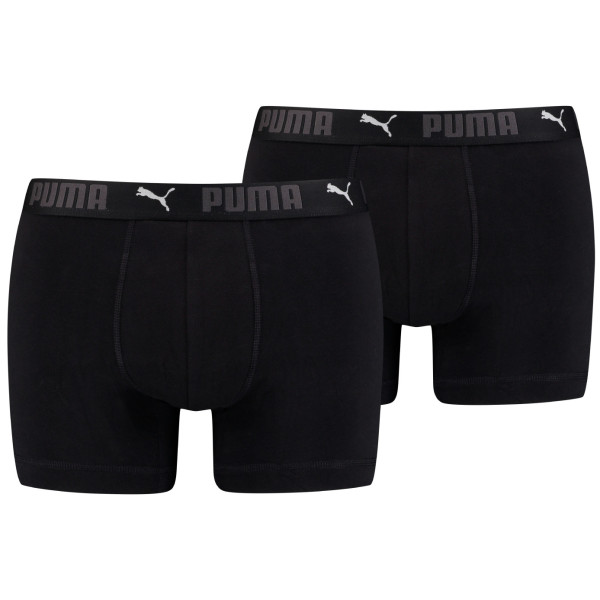 Muške bokserice Puma Sport Cotton Boxers 2P crna Black